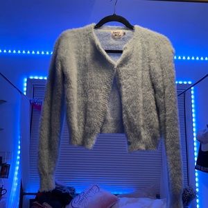 Fuzzy princess Polly sweater